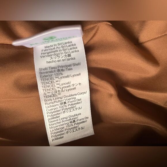 J Crew Women's Drapey Twill‎ Double Breasted Brown Blazer Brown Size 18 - Picture 6 of 6